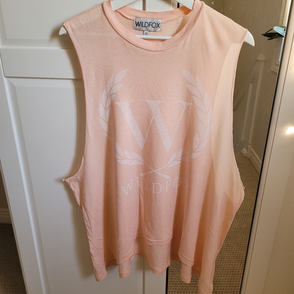 Wildfox oversized peach crest tank top - Picture 6 of 9